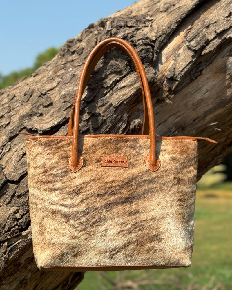 Premium Cowhide Tote — Genuine Leather Handbag