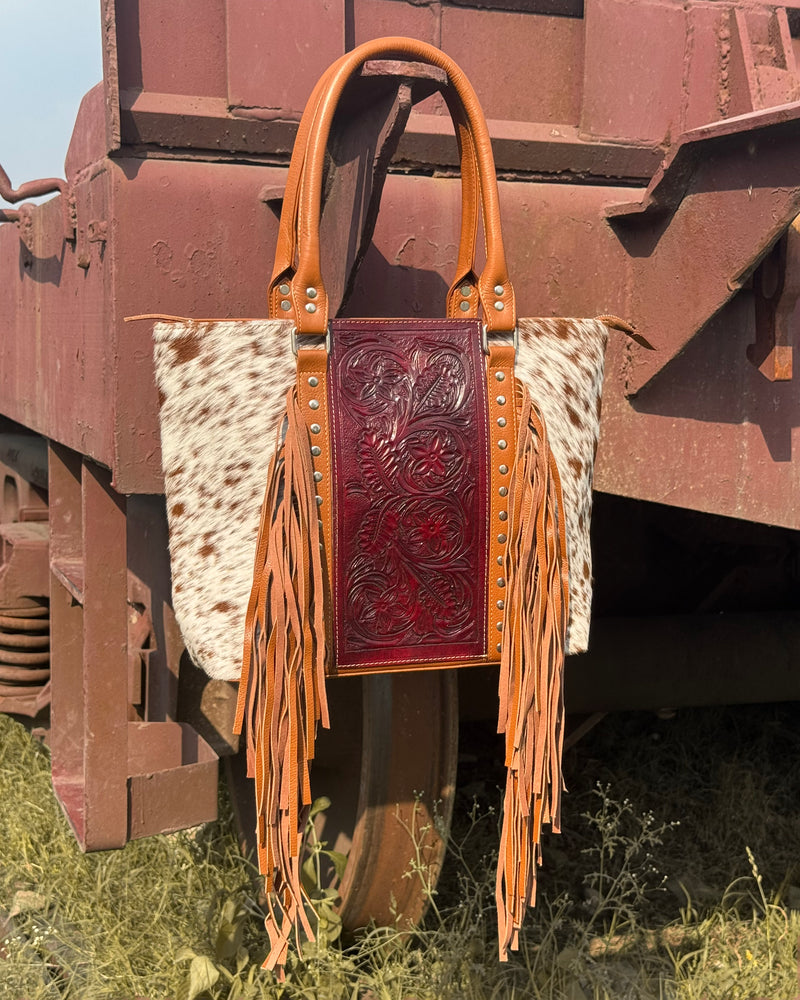 Cowhide Fringe Bag
