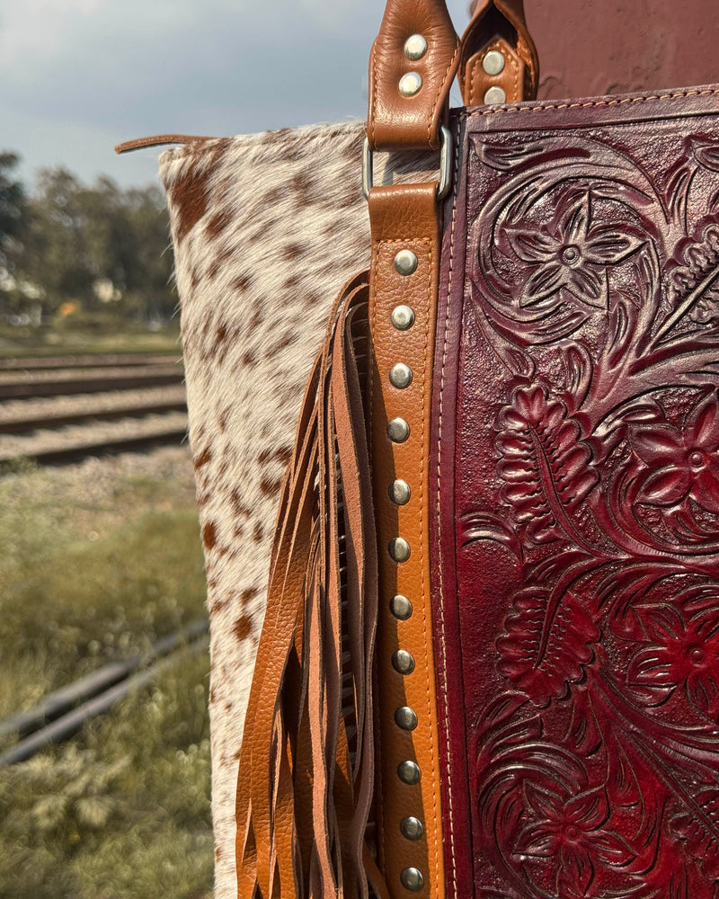 Cowhide Fringe Bag