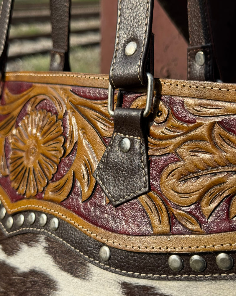 Handcrafted Cowhide Fringe Tote – Chocolate Brown  Professional & Premium