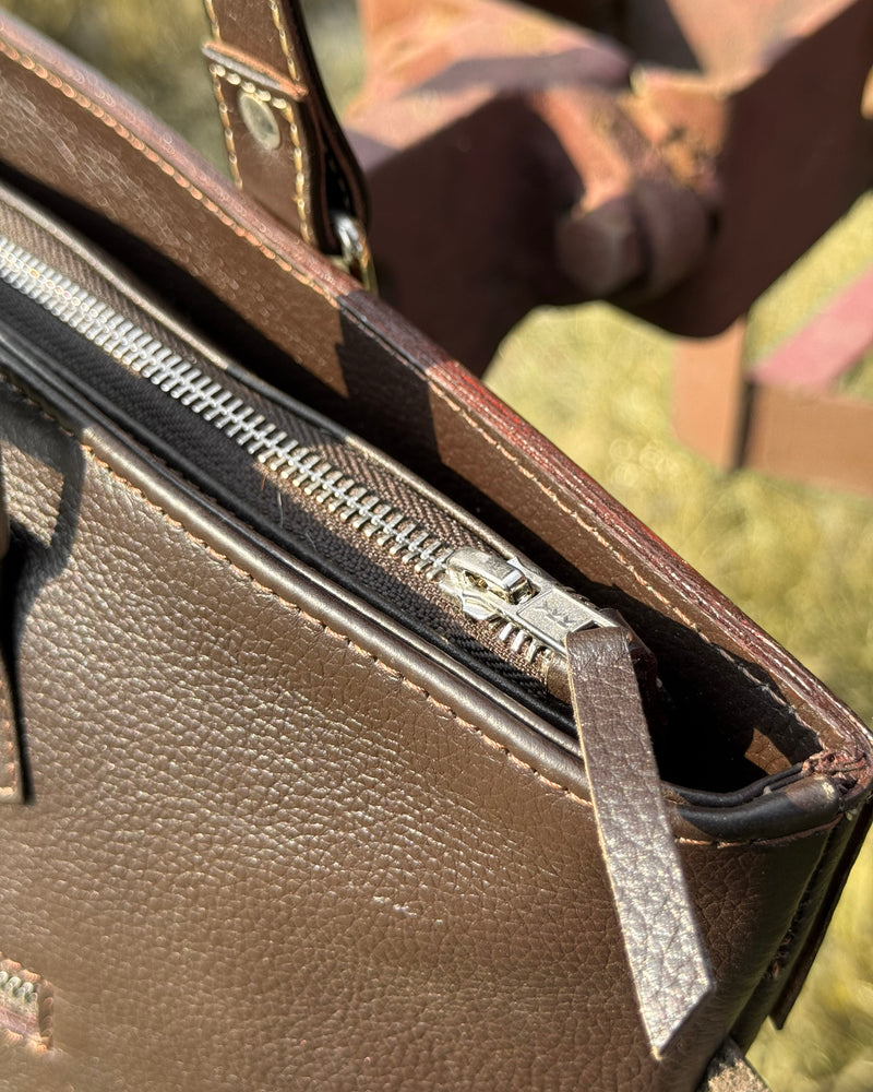 Handcrafted Cowhide Fringe Tote – Chocolate Brown  Professional & Premium