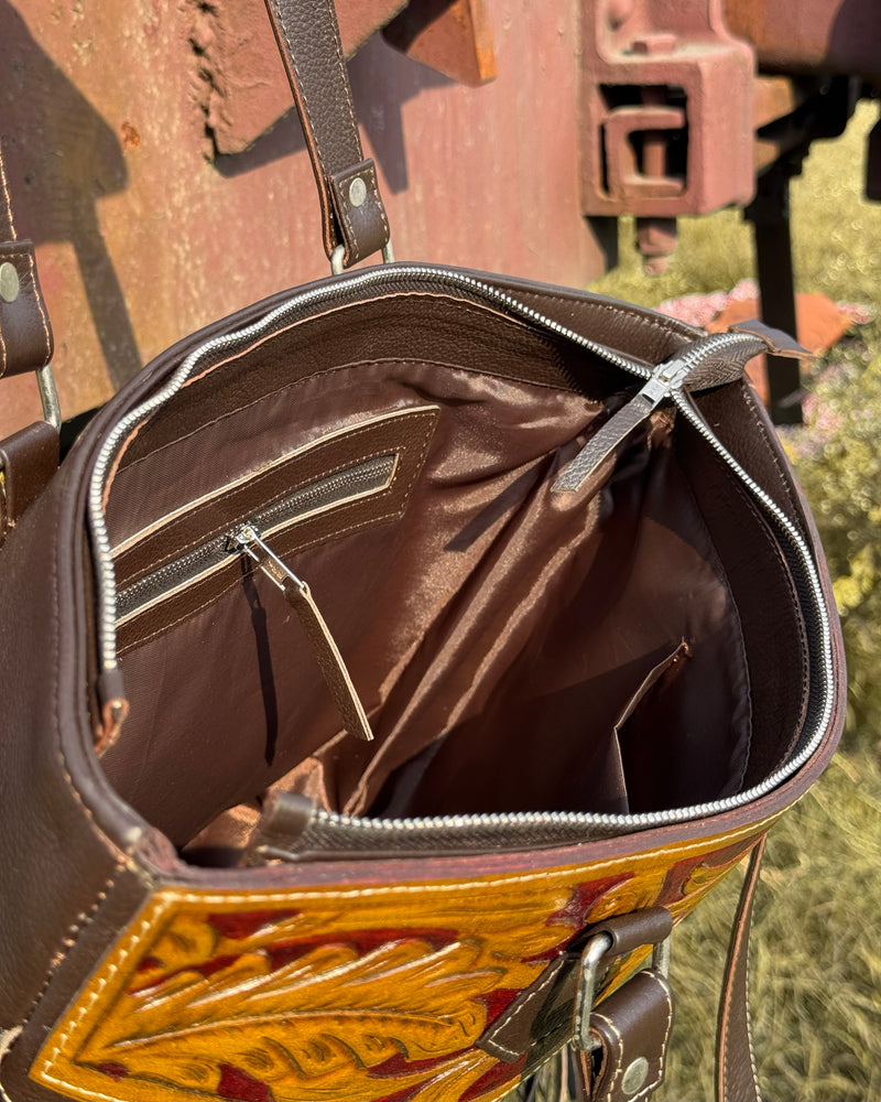 Handcrafted Cowhide Fringe Tote – Chocolate Brown  Professional & Premium