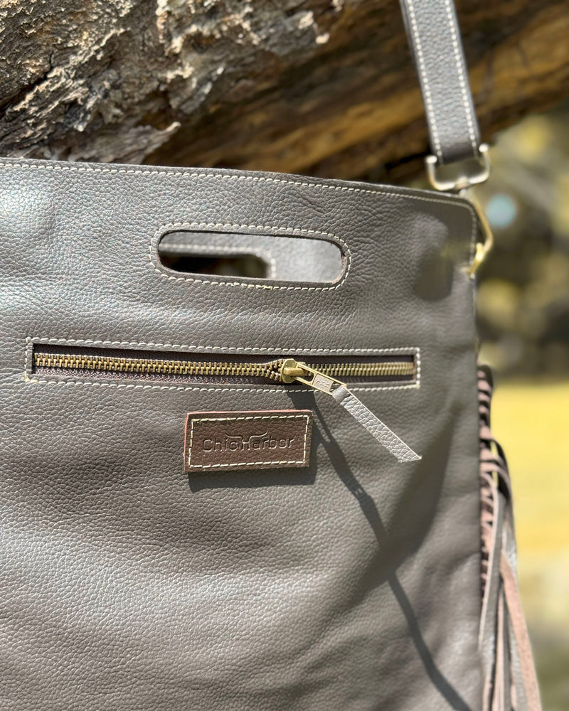 Cowhide Fringe Crossbody