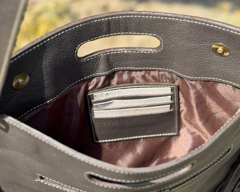 Cowhide Fringe Crossbody