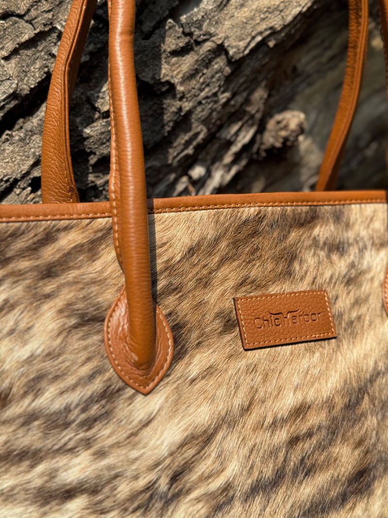 Premium Cowhide Tote — Genuine Leather Handbag