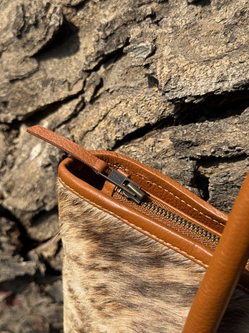 Premium Cowhide Tote — Genuine Leather Handbag