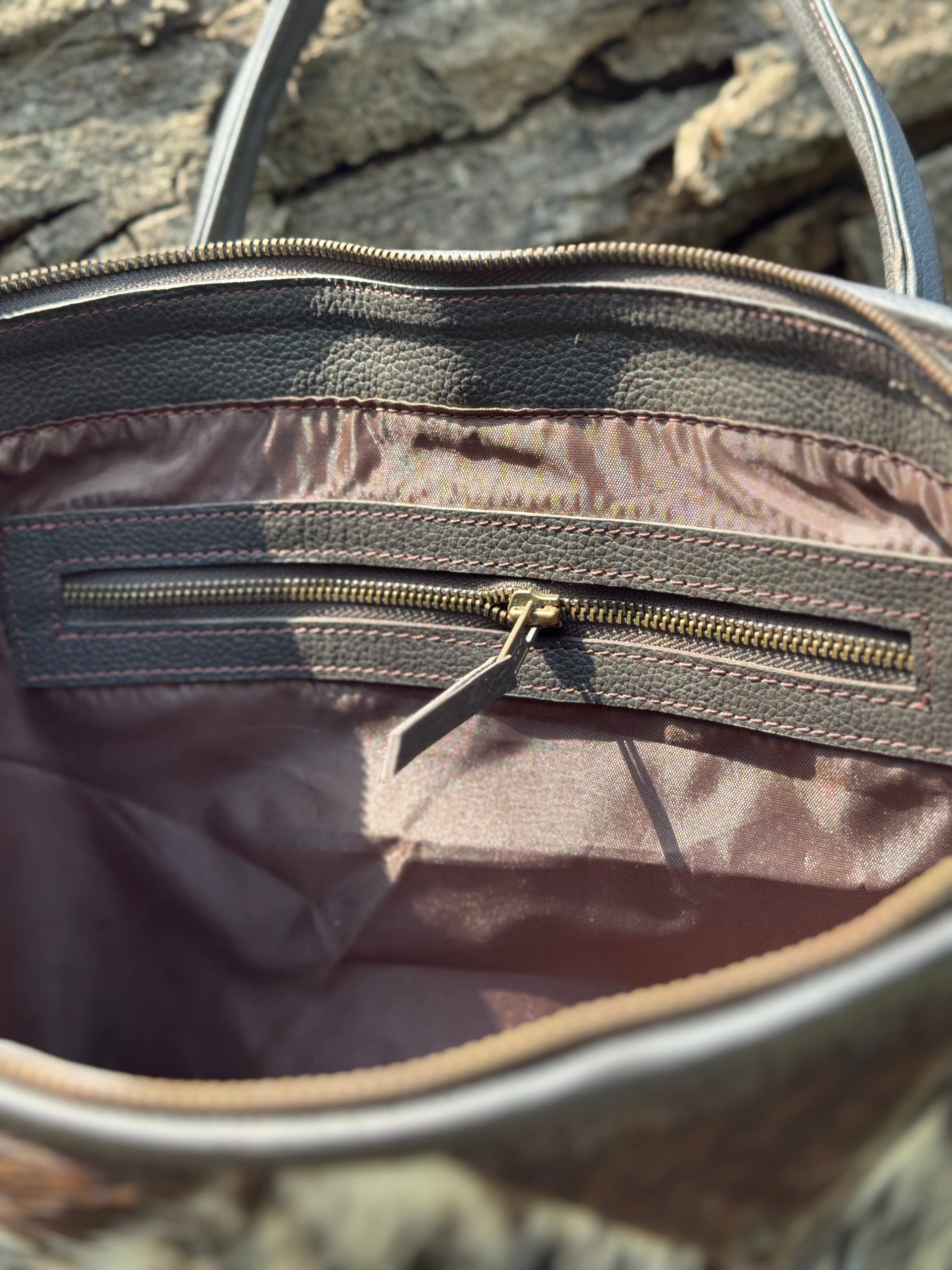 Handcrafted Patchwork Cowhide Tote