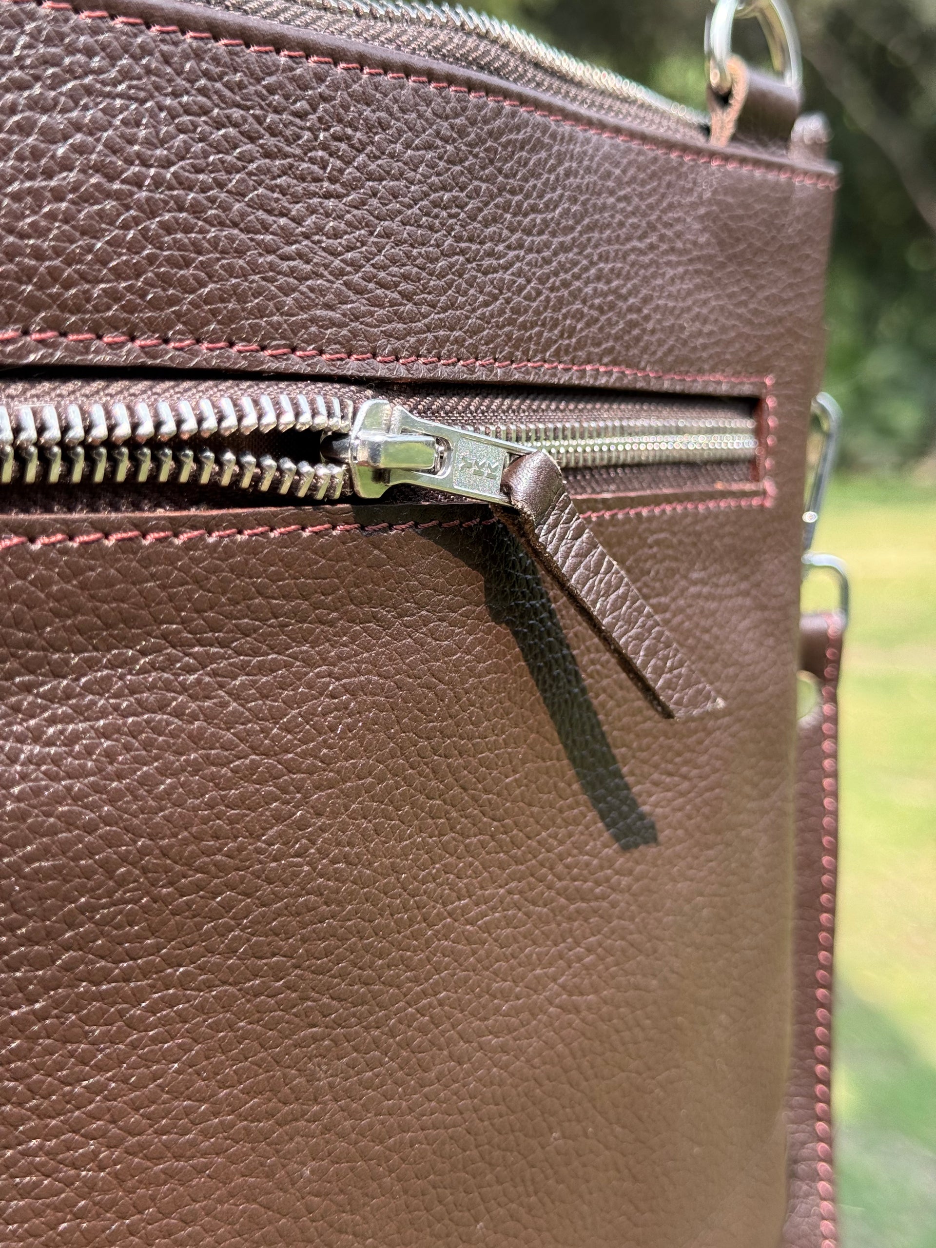 Handcrafted Cowhide Patchwork Leather Crossbody Bag