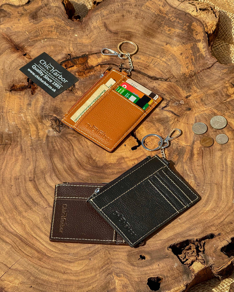 Chic Harbor Leather Card & Coin Wallet — A Thoughtful Gift for Everyday Use