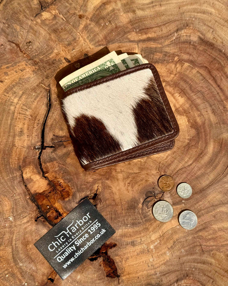 Chic Harbor Leather Bifold Wallet — Minimalist Style, Maximum Function