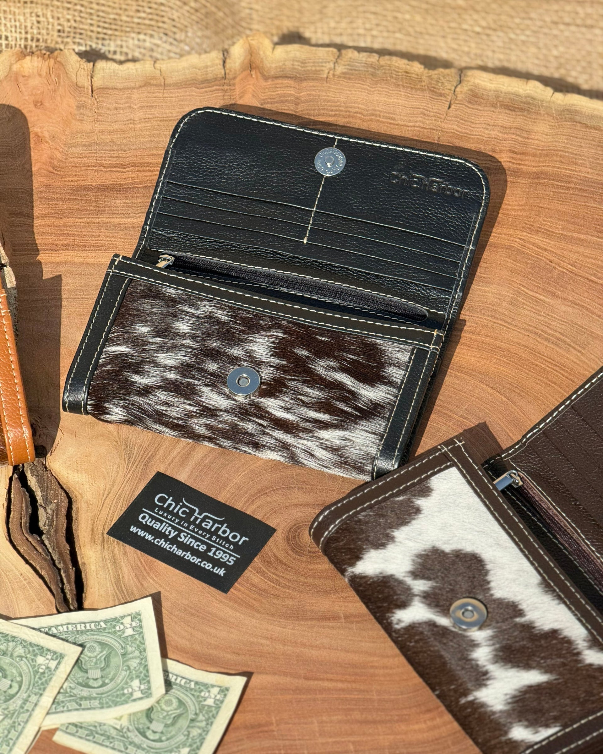 Unisex Cowhide Long Wallet — Premium Handcrafted Leather Design