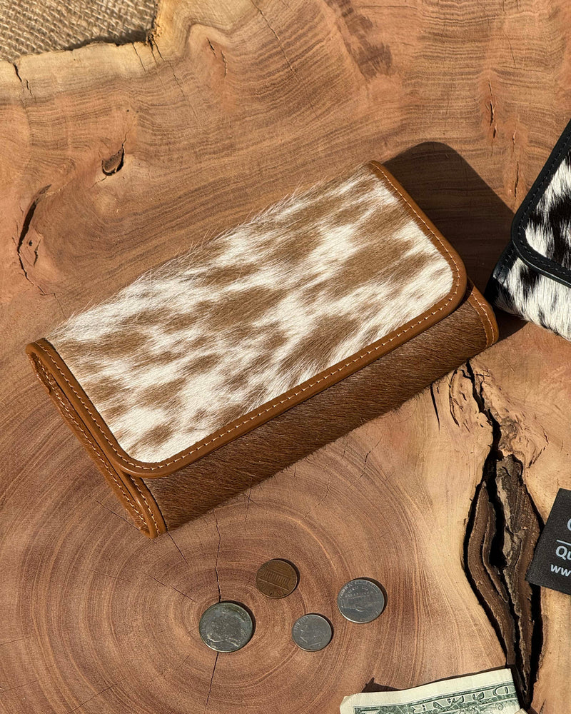 Classic Cowhide Long Wallet — Caramel Tan Edition