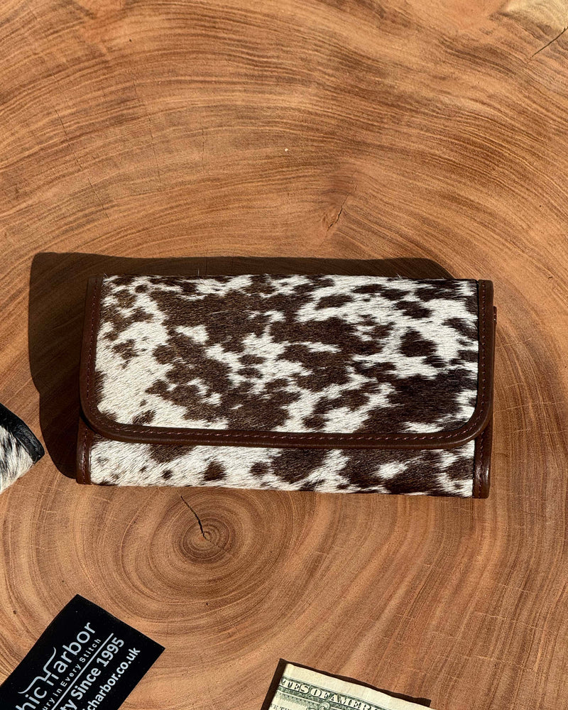 Classic Cowhide Long Wallet