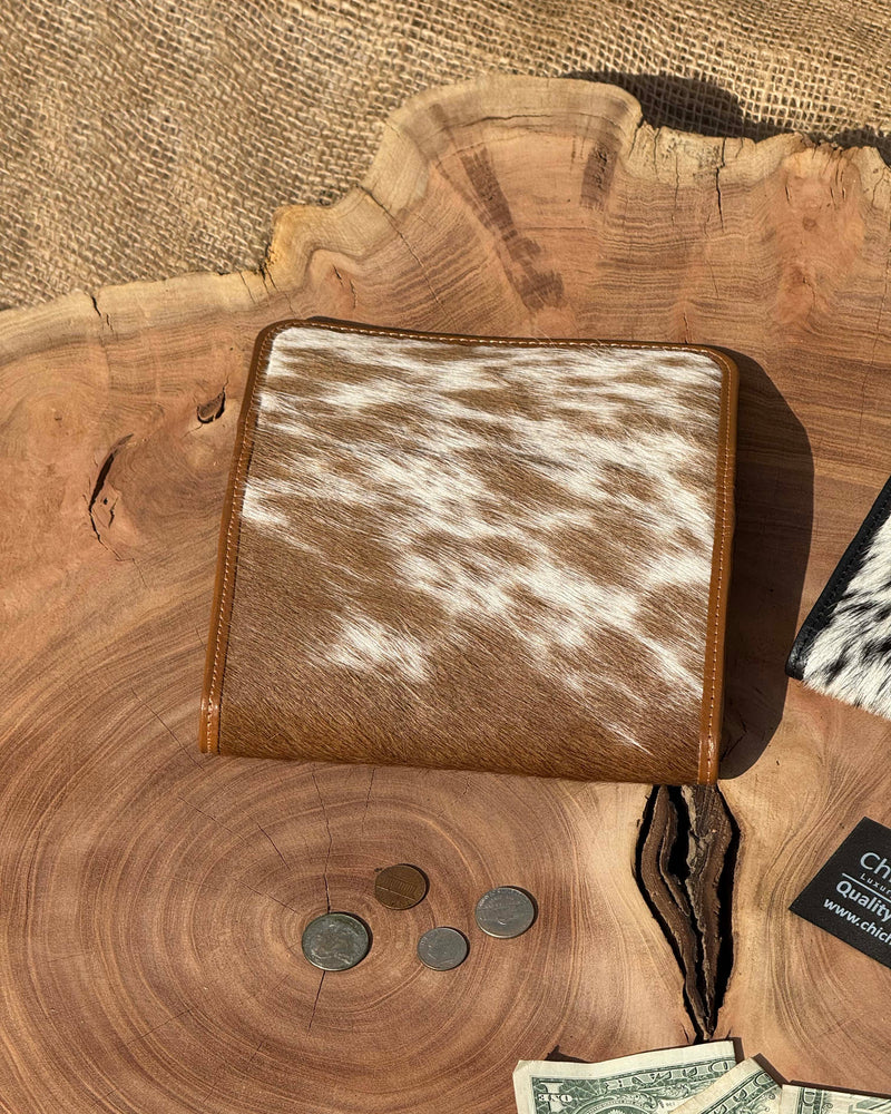 Classic Cowhide Long Wallet — Caramel Tan Edition