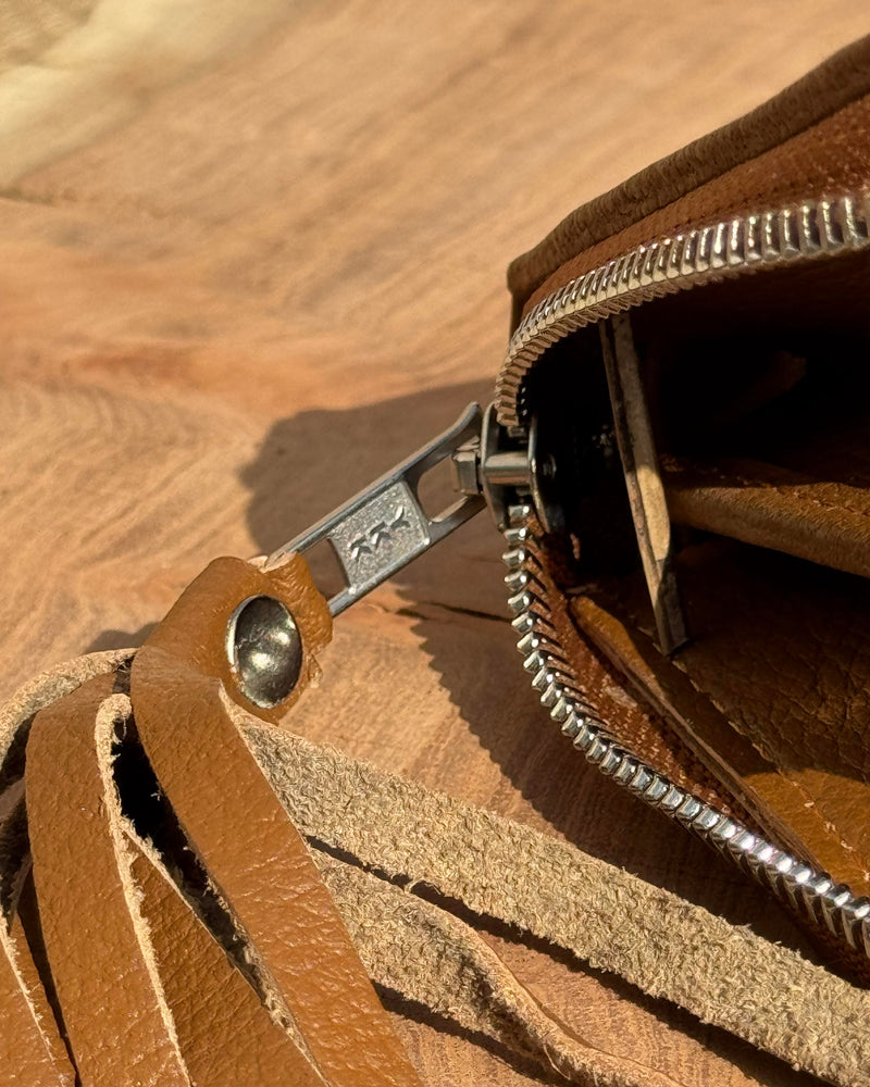 Chic Harbor Women’s Cowhide Zip Wallet