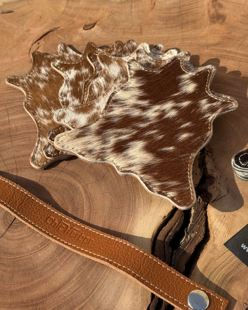 Chic Harbor Cowhide Leather Organizer Set — Handcrafted Western Essential