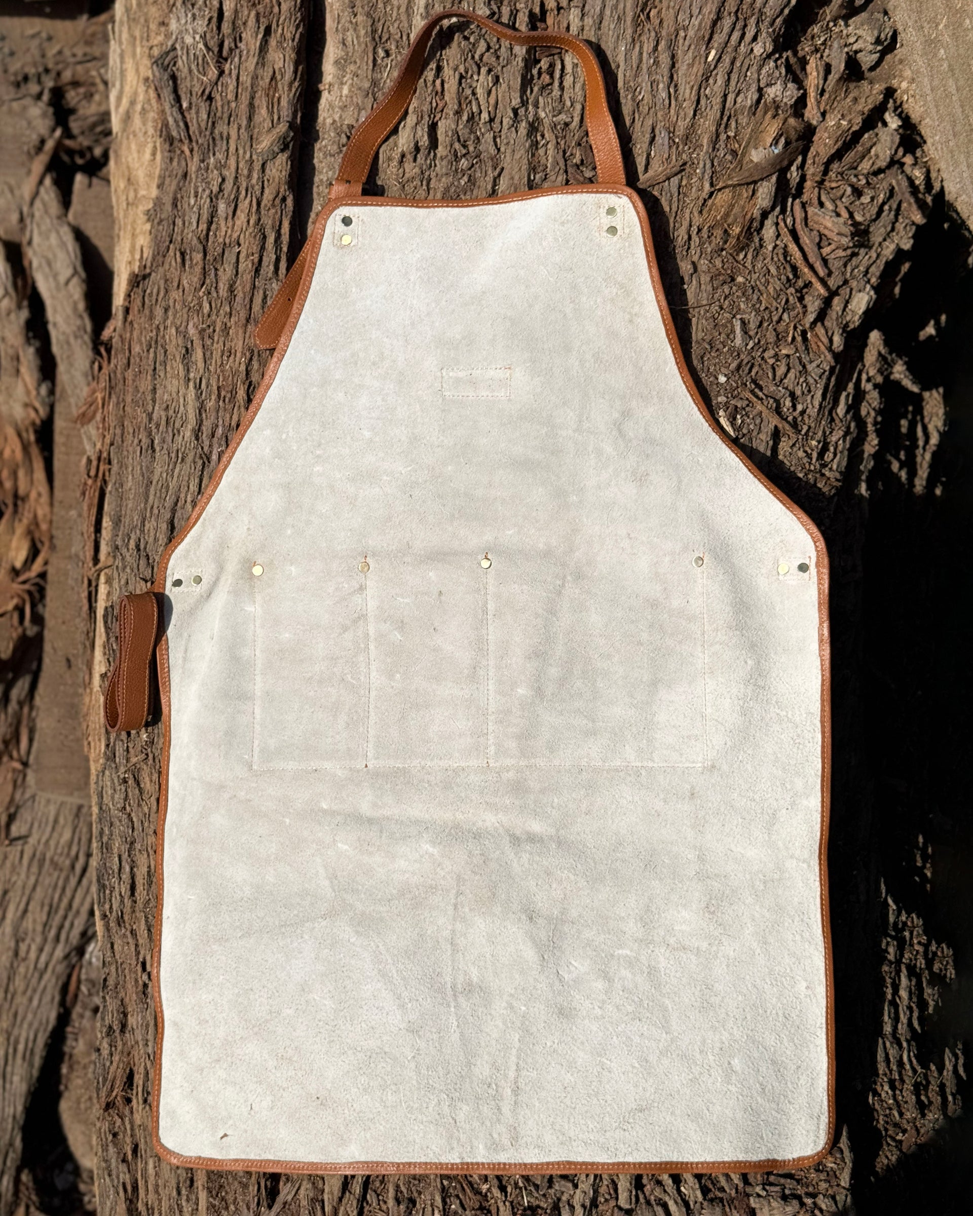 Premium Brown Leather Work Apron