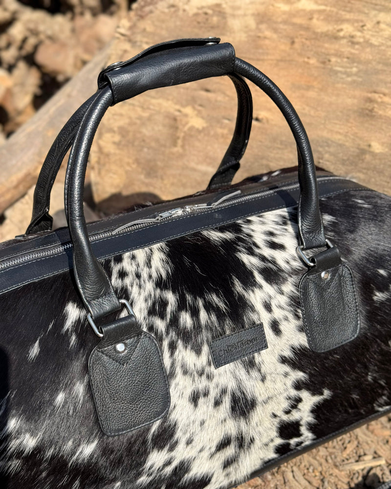 Premium Hair-On Hide Duffle Bag