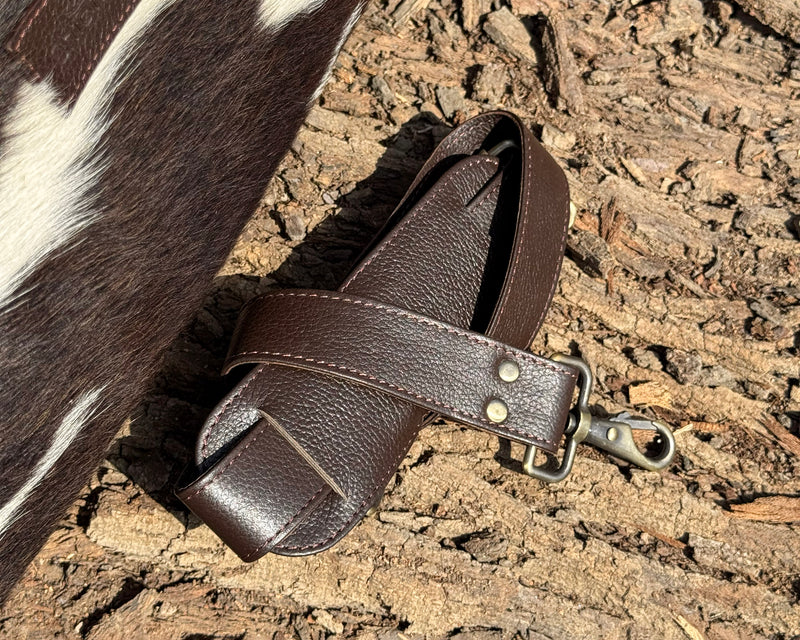 Premium Hair-On Hide Duffle Bag