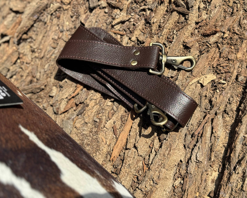 Premium Hair-On Hide Duffle Bag